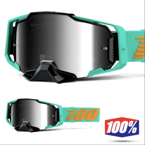 Armega Goggle Turq/Org - Mirror Silver Lens